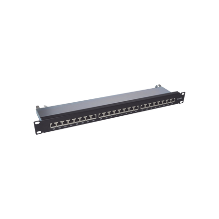 Panel de Parcheo de Impacto (110) Blindado de 24 Puertos Cat6A