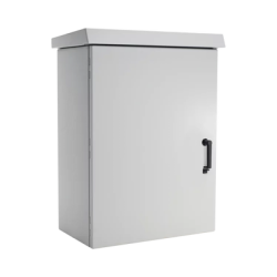 Gabinete Para Exterior OSP ComLine de 18 UR, 600 mm de Ancho, 500 mm de Profundidad De Aluminio, Color Gris Claro Con Protecció