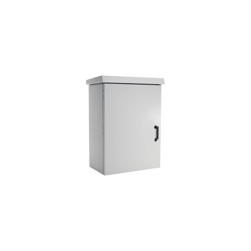 Gabinete Para Exterior OSP ComLine de 18 UR, 600 mm de Ancho, 500 mm de Profundidad De Aluminio, Color Gris Claro Con Protecció