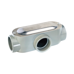Caja Condulet tipo T de 3/4" (19.05 mm)/ Incluye tapa y tornillos.