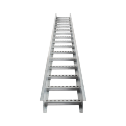Escalera de Aluminio Portacables / Perfil Z / Peralte 3 1/4" /Paso 9" / Ancho 12" / 3.66 metros / Capacidad Máx. 274 Cables / I