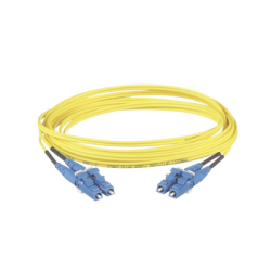 Jumper de Fibra Optica Monomodo 9/125 OS2, LC-LC Duplex, LSZH, Color Amarillo, 3 Metros (9.84 Pies)