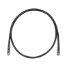 Cable de Parcheo TX6, UTP Cat6, 24 AWG, CM, Color Negro, 0.91 Metros (3 Pies)
