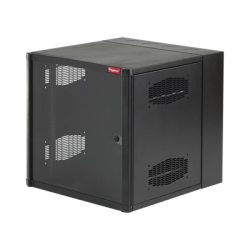 Gabinete AccessPlus de 12 UR Montaje en Pared de 19in, Rieles Numerados y Roscados 10-32, Puerta con Ventana de Seguridad, 600 m