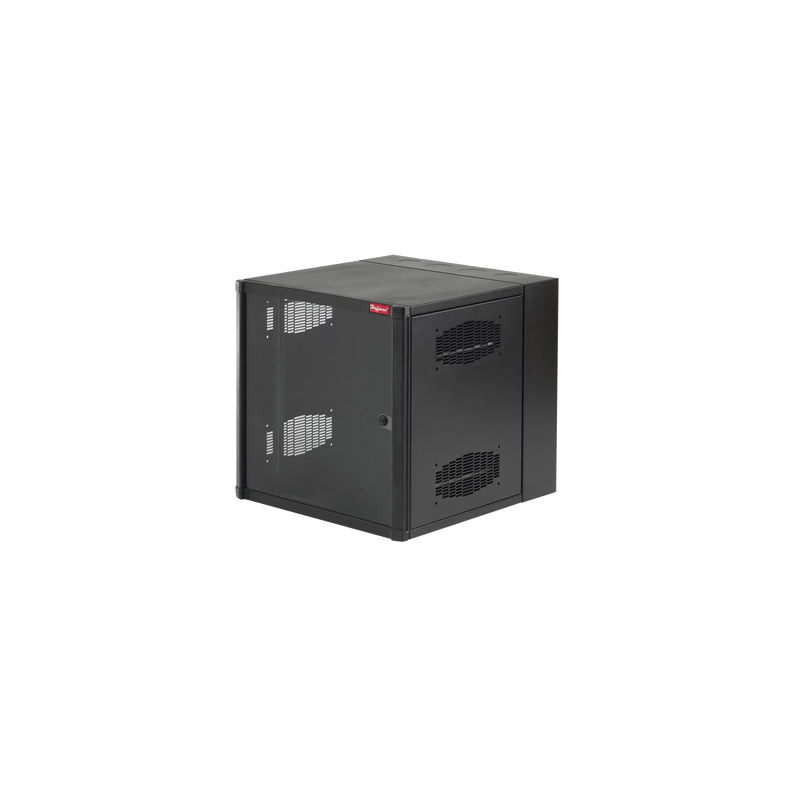 Gabinete AccessPlus de Montaje en Pared de 19in, Rieles Numerados y Roscados 10-32, Puerta con Ventana de Seguridad, 600 mm de A