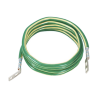 Jumper para Aterrizar Equipos, 6 AWG, con Terminal Doblada a 45 Grados, Para Conexión a Tierra y Terminal Recta Para Equipos, 3