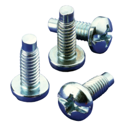 Kit de 20 Tornillos 10-32 x 0.75, Para Uso con Rieles de Tornillo Directo o Tuerca Enjaulada, de Acero, Color Negro