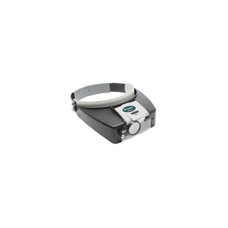 Lampara LED en correa frontal con lentes de aumento 1.8X, 2.6X y 5.8X.