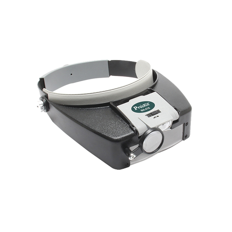 Lampara LED en correa frontal con lentes de aumento 1.8X, 2.6X y 5.8X.