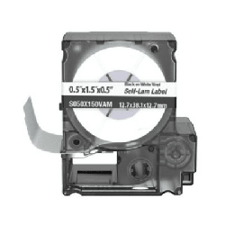 Casete de 175 Etiquetas Autolaminadas de 12.7 x 38.1 mm (0.5 x 1.5 pulgadas), para Cables de 4 a 8.1 mm (0.16 a 0.32 pulgadas) d