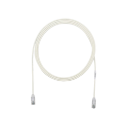 Cable de Parcheo TX6, UTP Cat6, Diámetro Reducido (28AWG), Color Blanco Mate, 0.91 Metros (3 Pies)