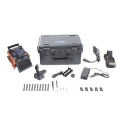 Fusionadora de Fibra Óptica de Alineación Activa por Revestimiento con 4 Motores con Pérdida Típica (SM) 0.02 dB (MM) 0.04 d