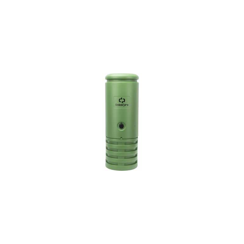 Pedestal para Cajas de Empalme de Fibra Óptica Cilíndrico Color Verde con Bracket Estándar (No Incluye Caja de Empalme)