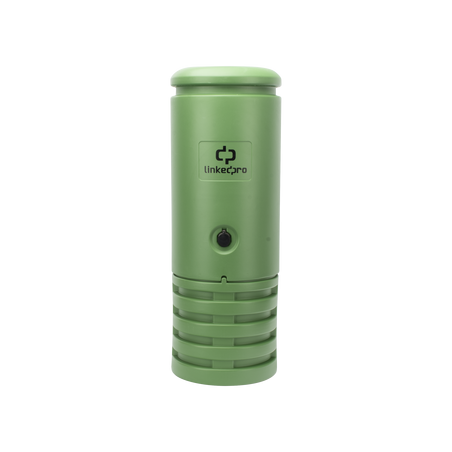 Pedestal para Cajas de Empalme de Fibra Óptica Cilíndrico Color Verde con Bracket Estándar (No Incluye Caja de Empalme)