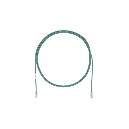 Cable de Parcheo TX6, UTP Cat6, Diámetro Reducido (28AWG), Color Verde, 3.05 Metros (10 Pies)