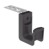 Sujetador STRONGHOLD tipo J (J-Hook), Con Soporte para Montaje en Techo, Para 8 Cables Cat6, Nylon 6.6, Color Negro, Paquete de 