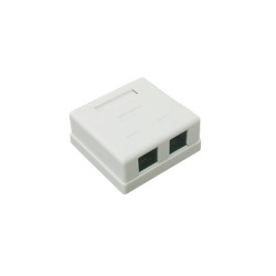 Caja de Pared con Jack UTP Cat5e y Jack RJ11 Telefónico