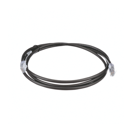 Cable de Parcheo UTP, Cat6A, 24 AWG, CM, Color Negro, 2.13 Metros (7 Pies)