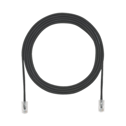 Cable de Parcheo UTP Cat6A, CM/LSZH, Diámetro Reducido (28AWG), Color Negro, 3.05 Metros (10 Pies)