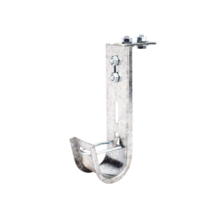 Soporte (Gancho) tipo J-Hook, hasta 14 cables Cat6, ideal para soportar cableado en los espacios de manipulación al aire, Para 