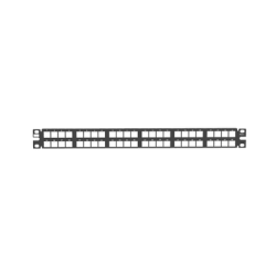 Panel de Parcheo Modular de Alta Densidad, Keystone (Sin Conectores), Identificación con Etiqueta Adhesiva, de 48 Puertos en 1 