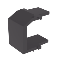 Módulo de Tapa Ciega (Inserto Ciego), Tipo Keystone, Color Negro, 1 Pieza