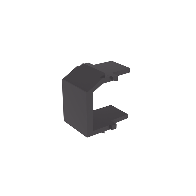 Módulo de Tapa Ciega (Inserto Ciego), Tipo Keystone, Color Negro, 1 Pieza