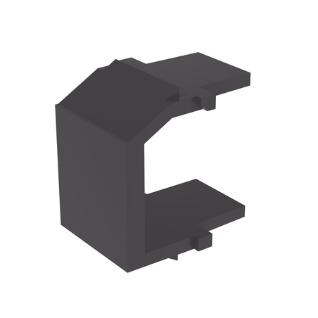 Módulo de Tapa Ciega (Inserto Ciego), Tipo Keystone, Color Negro, 1 Pieza