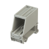 Adaptador de 1 Puerto, Para Conectores Tipo Mini-Com, Montaje en Riel Din Estándar de 35 mm (1.38 pulgadas), Color Gris Interna