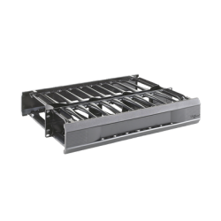 Organizador de Cables Horizontal CableTek, Doble (Frontal y Posterior), Para Rack de 19in, 2 UR