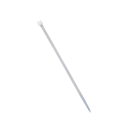 Cincho de plástico, Color Natural, 4.8 x 370 mm, Ideal para sujeción de cables (Bolsa con 100 piezas)