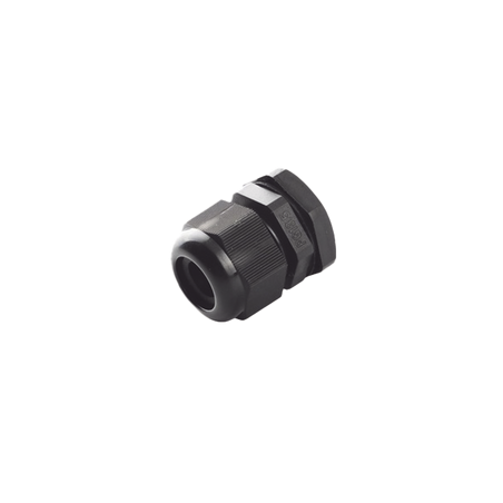 Conector Plástico Negro Tipo Glándula, para Cable de 6 a 12 mm de Diámetro.