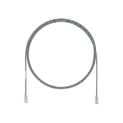 Cable de Parcheo UTP Cat6A, CM/LSZH, Diámetro Reducido (28AWG), Color Gris, 0.91 Metros (3 Pies)