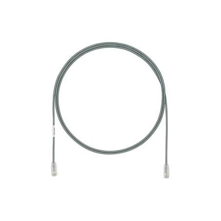 Cable de Parcheo UTP Cat6A, CM/LSZH, Diámetro Reducido (28AWG), Color Gris, 0.91 Metros (3 Pies)