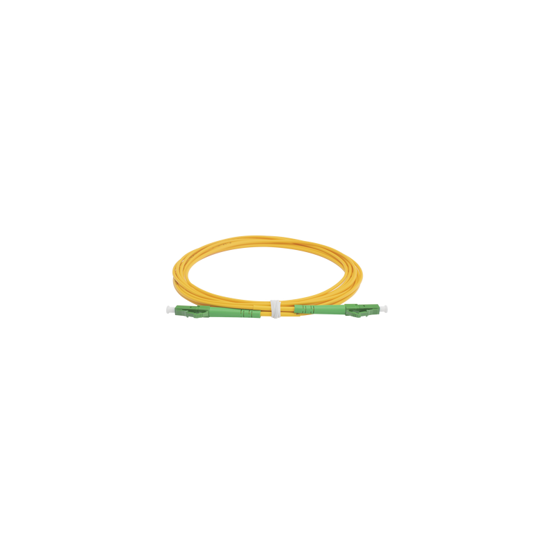 Jumper de Fibra Óptica Monomodo LC/APC-LC/APC Simplex de 3 Metros (9.84 Pies), 2mm