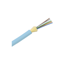 Cable de Fibra Óptica de 6 Hilos, Multimodo OM4 50/125 Optimizada, Interior, Tight Buffer 900um, No Conductiva (Dieléctrica), 