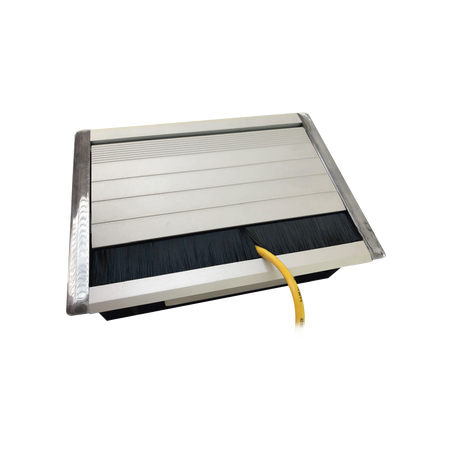 Caja Universal Vacía de 2 Módulos para Instalación en Escritorio (Voz, Datos, Video, Contactos Eléctricos), (No Incluye Acce