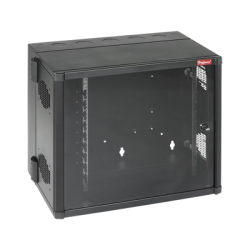 Gabinete AccessPlus de Montaje en Pared de 19in, Rieles Numerados y Roscados 10-32, Puerta con Ventana de Seguridad, 700 mm de A