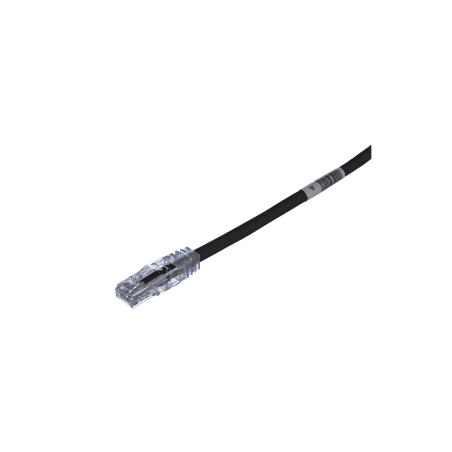 Cable de Parcheo TX6, UTP Cat6, 24 AWG, CM, Color Negro, 2.13 Metros (7 Pies)
