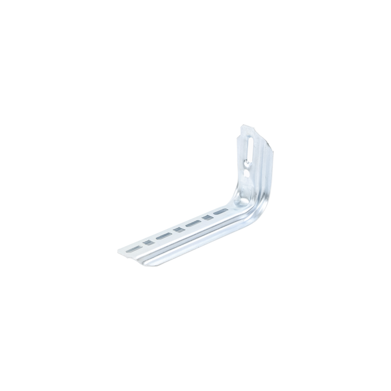 Ménsula omega tipo L inteligente, 210mm de ancho, con acabado Electro Zinc