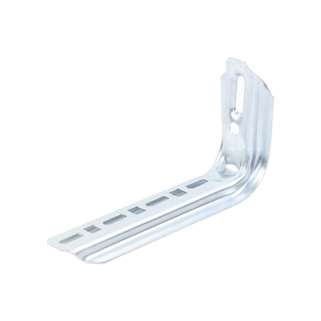 Ménsula omega tipo L inteligente, 210mm de ancho, con acabado Electro Zinc