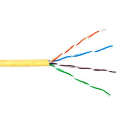 Bobina de Cable de 305 Metros (1000 Pies) UTP Cat6 Riser / Color Amarillo / UL, CMR, Probado a 350 Mhz / Para Aplicaciones de CC