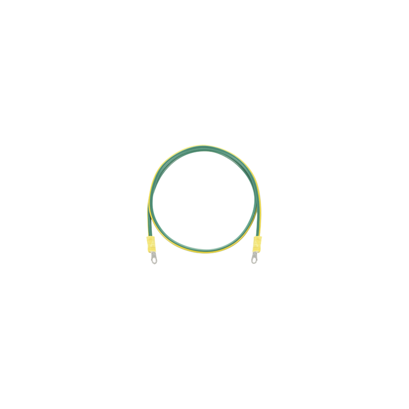 Jumper para Puesta a Tierra con Cable 8 AWG con Conectores de Ojo de 50 cm.