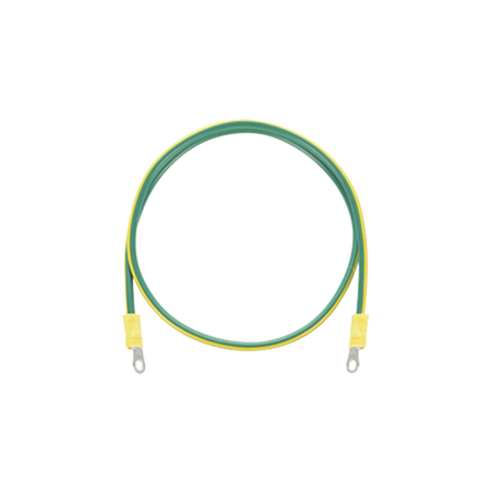 Jumper para Puesta a Tierra con Cable 8 AWG con Conectores de Ojo de 50 cm.