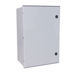 Gabinete de Poliéster IP55 Uso en Exterior (800 x 1000 x 300 mm) con Placa Trasera Interior de Plástico (Incluye Chapa y Llave