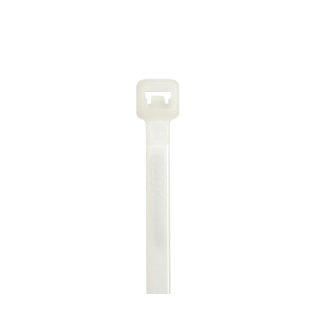 Cincho STRONGHOLD, 100 mm largo x 2.5 mm ancho, Tensión 18 lb (80 N) Naylon 6.6 Color Natural, Paquete de 1000 Piezas