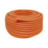 Manguera Poliducto Corrugado Flexible Naranja Reforzado de 3/4" x 50 m Para Instalaciones Eléctricas /Polietileno Alta Densidad