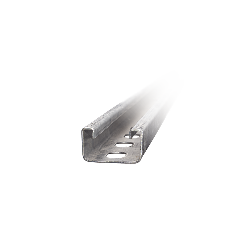 Unicanal Perforado 4 X 2 cm X 3 m / Calibre 12 / Galv. Electrolítico.