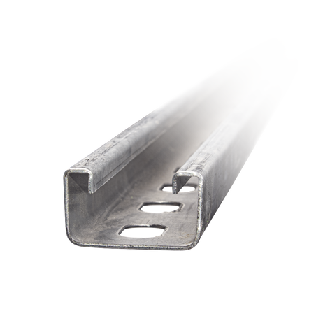 Unicanal Perforado 4 X 2 cm X 3 m / Calibre 12 / Galv. Electrolítico.