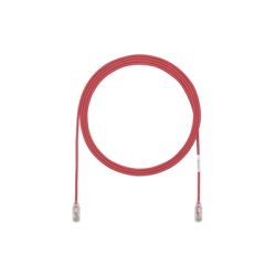 Cable de Parcheo TX6, UTP Cat6, Diámetro Reducido (28AWG), Color Rojo, 1.52 Metros (5 Pies)